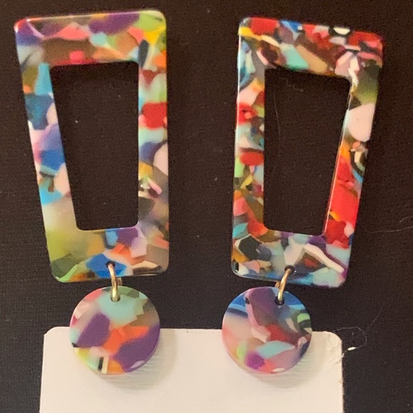 Colorful  pierced Earrings - Picture 2 of 2